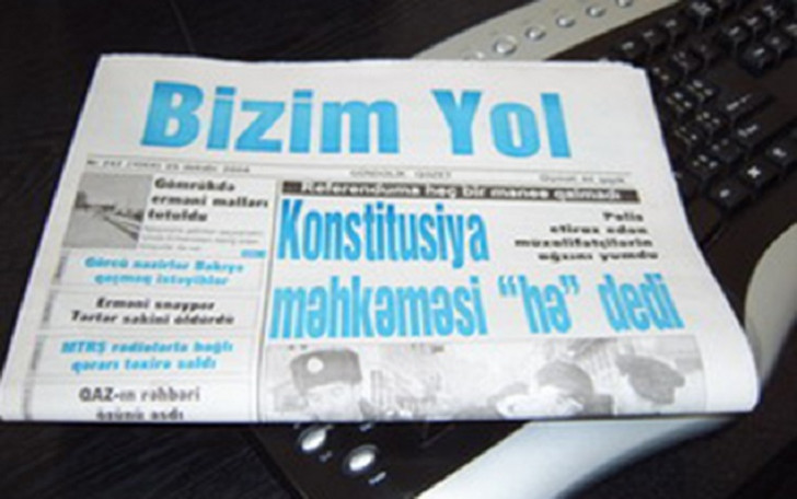 "Bizim yol” qəzeti bağlandı