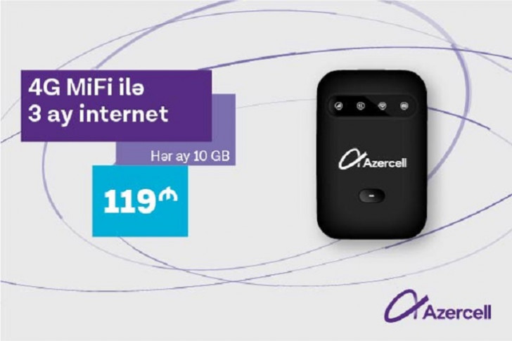 Azercell yeni 4G MiFi kampaniyasına başlayıb