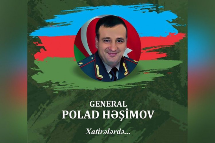 Şəhid general Polad Həşimov haqqında kitab nəşr olunacaq