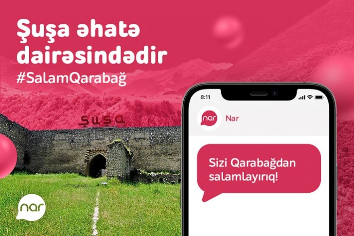 “Nar” işğaldan azad edilmiş ərazilərdə şəbəkəsini genişləndirməyə davam edir