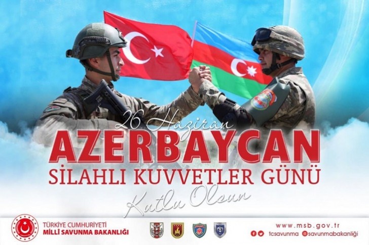 Türkiyə Müdafiə Nazirliyi Azərbaycan hərbçilərini təbrik edib