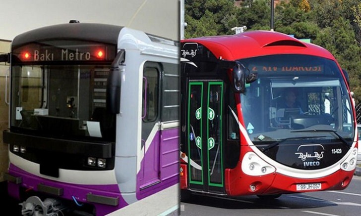 Qurban bayramı günlərində metro və avtobuslar işləyəcək?