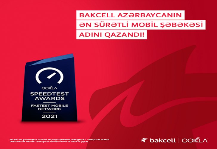 "Bakcell" Azərbaycanın ən sürətli mobil şəbəkəsi elan olundu