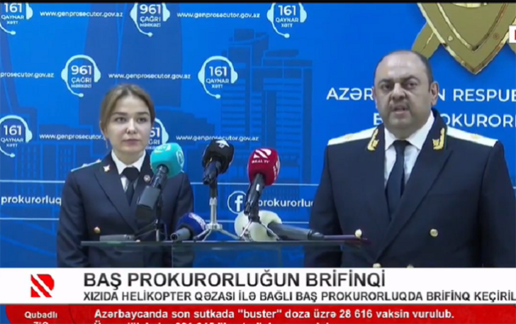 Helikopter qəzası ilə bağlı brifinq keçirildi -
