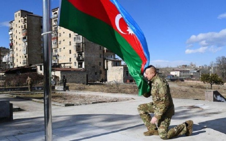 İlham Əliyev Hadruta gedib, hərbi hissənin açılışında iştirak edib