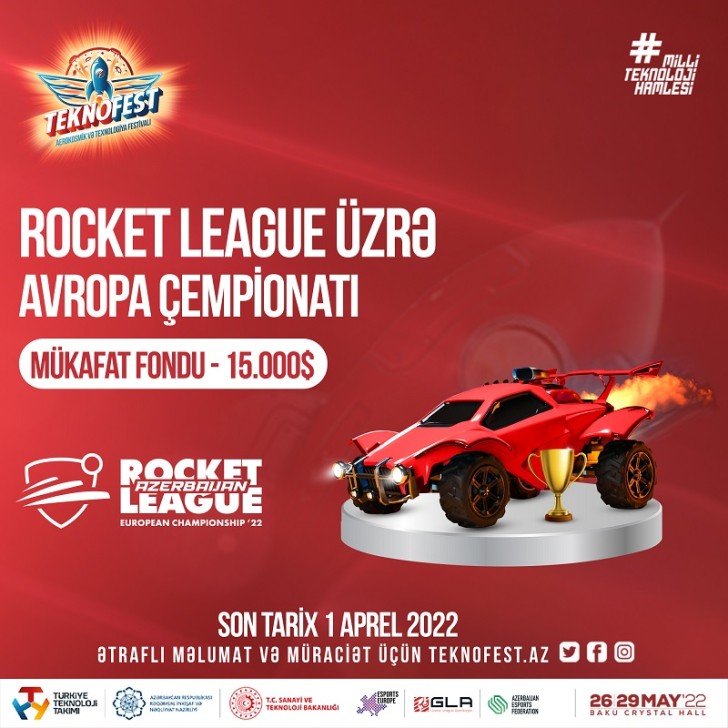 “TEKNOFEST Azərbaycan” çərçivəsində “Rocket League” Avropa çempionatına qeydiyyat davam edir