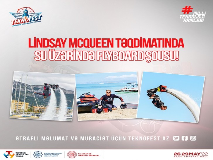 “TEKNOFEST Azərbaycan” çərçivəsində Xəzər dənizində Flyboard əyləncə proqramı təşkil olunacaq