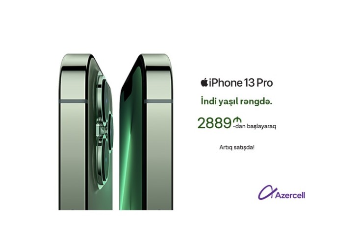 Azercell-dən yeni iPhone 13 modelləri alana 50GB internet paketi hədiyyə!