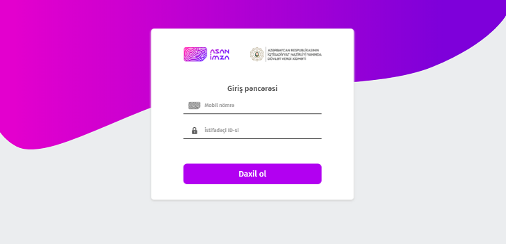 Yeni nəsil “Asan İmza” şəxsi kabineti istifadəyə verilib