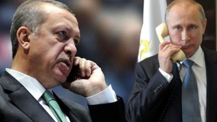 Ərdoğan və Putin arasında telefon danışığı olub