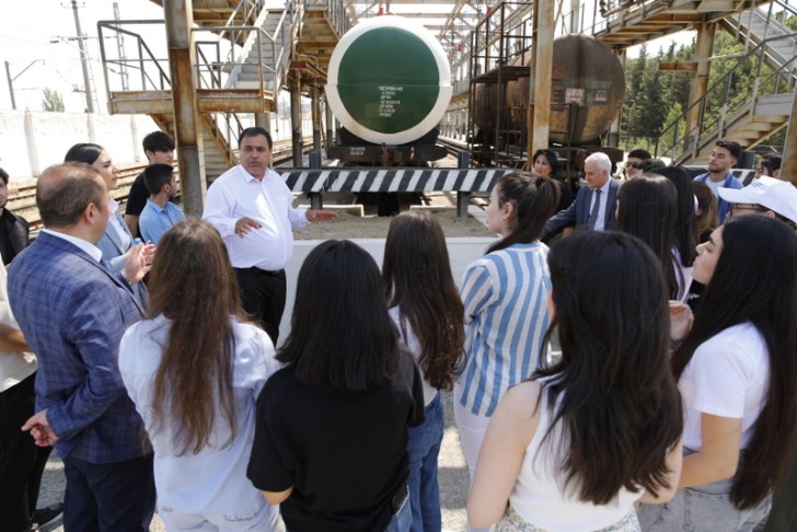 BDU tələbələri “Azərbaycan Dəmir Yolları” QSC-nin qurumlarına ekskursiya ediblər