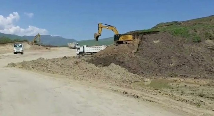 Laçında hava limanı tikintisi davam edir -