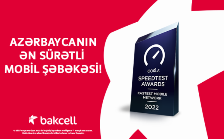 "Bakcell" Azərbaycanın ən sürətli mobil şəbəkəsidir