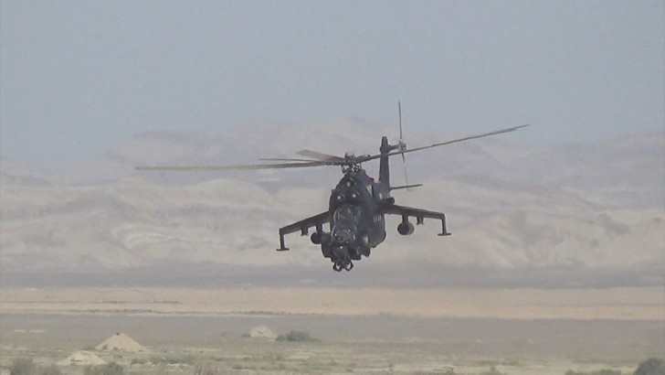 Helikopterlərimiz döyüş atışları icra edib -