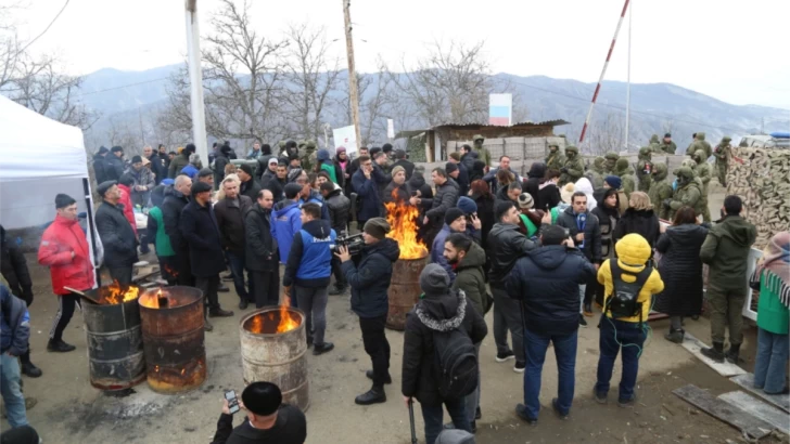 Xankəndi-Laçın yolunda keçirilən etiraz aksiyası bir həftədir davam edir