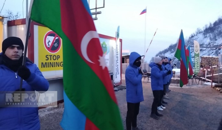 Xankəndi-Laçın yolunda aksiya 35 gündür davam edir