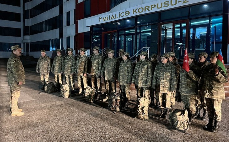 Azərbaycanın bir qrup hərbi tibb personalı Türkiyəyə yola düşüb