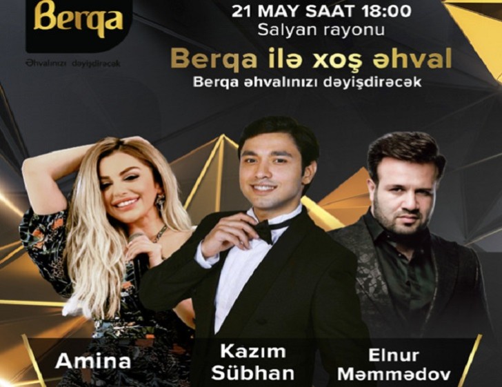 “Berqa” ilə “Xoş əhval” konserti bu dəfə Salyanda!