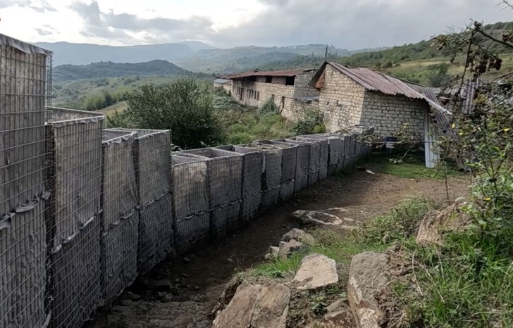 Xocalıda tərk edilmiş dayaq məntəqəsinin görüntüləri -