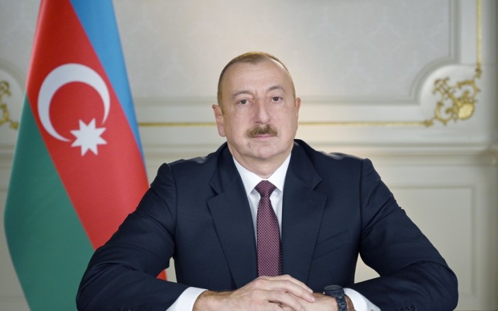 İlham Əliyev Zəngilan kəndinin təməlini qoyub