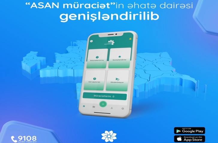 “ASAN müraciət”in əhatə dairəsi genişləndirilib 