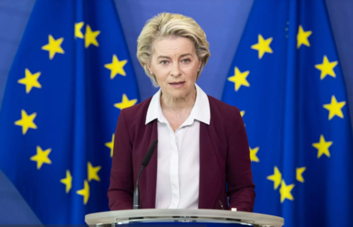 Von der Leyen Kiyevə gedib