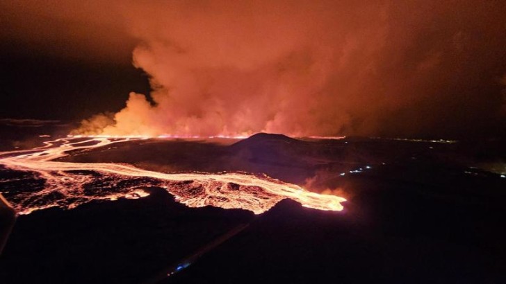 İslandiya Meteorologiya İdarəsi: Lava axını yavaşlayıb