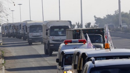 BMT-nin yardım karvanı Qəzzada İsrail tərəfindən atəşə tutulub