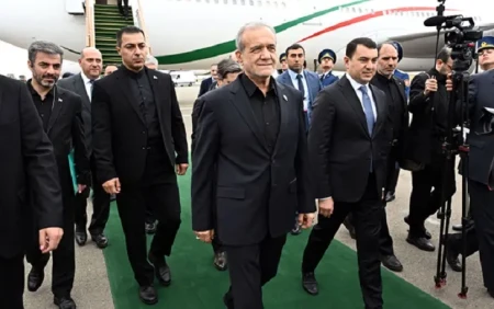 Pezeşkian Xankəndi sammitində iştirak etmək üçün Azərbaycandadır