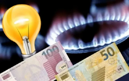 Qaz və işıq üçün aylıq sabit tarif 1 manatdan çox olmayacaq
