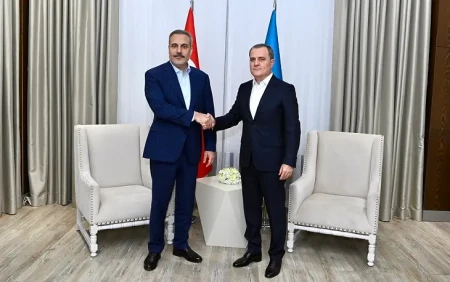 Ceyhun Bayramov Hakan Fidanla görüşdü