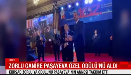 Kürşad Zorluya "Qənirə Paşayeva" xüsusi mükafatı verildi