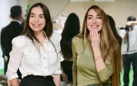 Əliyevalar Yeni Klinikada mərkəzlərin açılışında -