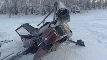 Rusiyada helikopter qəzasında 2 nəfər öldü