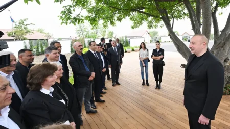 Prezident ailə üzvləri ilə Xocavənd və Xocalıya səfər edib -