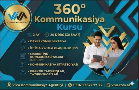 PR və MarCom üzrə yeni kurs – “360 dərəcə Kommunikasiya” başlayır