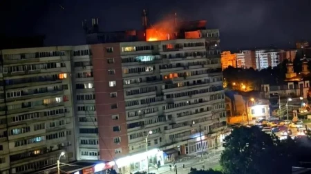 Rumıniyada yaşayış binasına Rusiya PUA-sının düşməsi nəticəsində 2 nəfər yaralanıb
