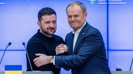 Tusk Zelenski ilə HHM sahəsində əməkdaşlığı müzakirə edib
