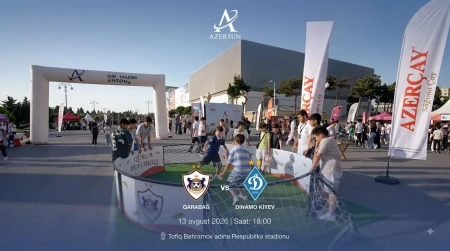 “Qarabağ”-“Dinamo Kiyev” oyunundan əvvəl fan zona təşkil olunacaq