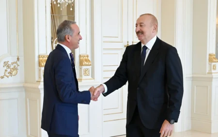 İlham Əliyev ATƏT PA-nın prezidentini qəbul edib